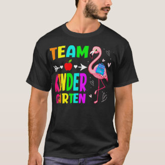 Camiseta Back To School Kindergarten Flamingo Student Kids