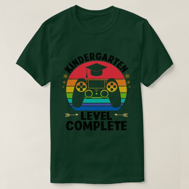 Camiseta Back to school-kindergarten level complete  (Frente do Design)
