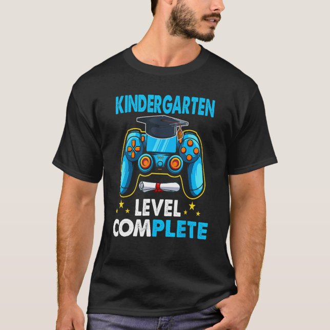 Camiseta Back To School Kindergarten Level Complete Video G (Frente)