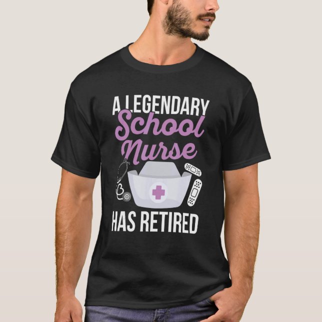 Camiseta Back to School nurse Quote for a Retired School nu (Frente)