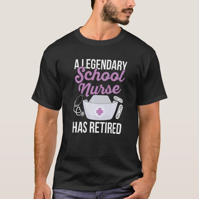 Camiseta Back to School nurse Quote for a Retired School nu (Frente)