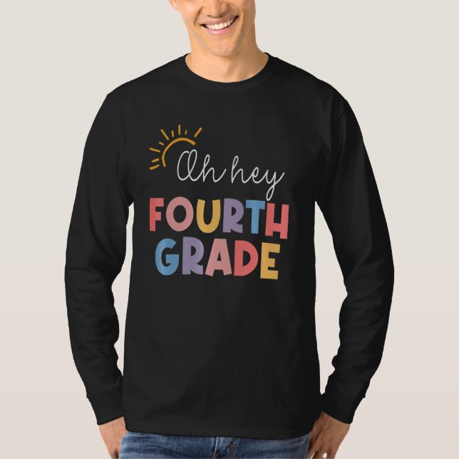 Camiseta Back To School Oh Hey Fourth Grade 4th Grade Stude (Frente)