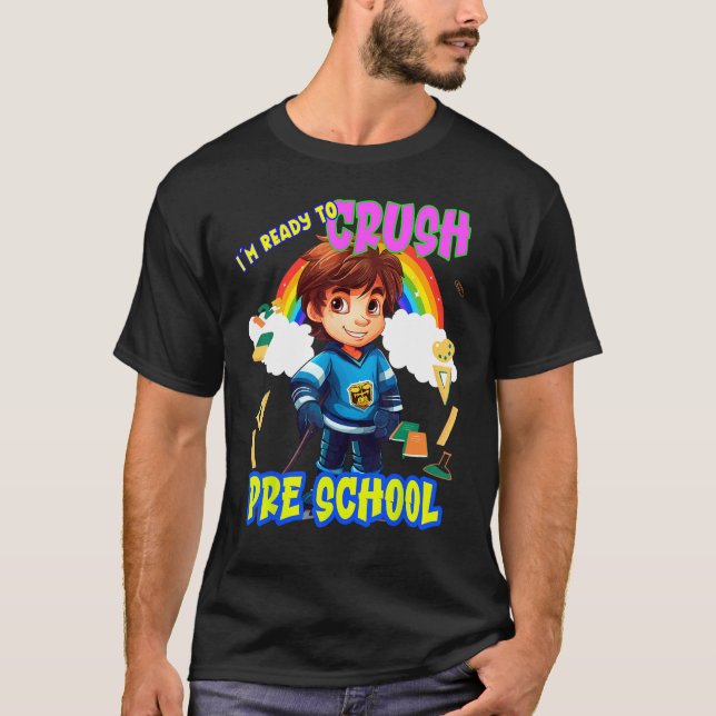 Camiseta Back to School Pre School (Frente)
