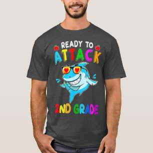 Camiseta Back To School Ready To Attack First Day Kids (35)