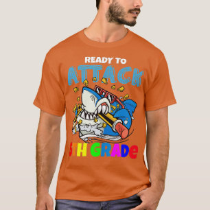 Camiseta Back To School Ready To Attack First Day Kids (53)