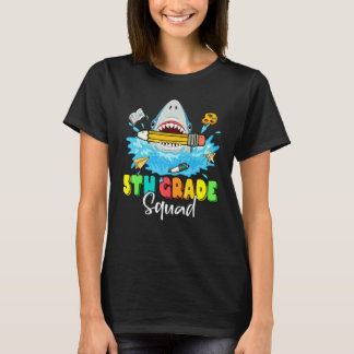 Camiseta Back To School Ready To Crush 5th Grade Squad Shar