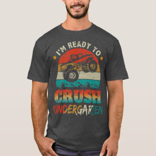 Camiseta Back To School Ready To Crush Kindergarten Monster