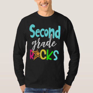 Camiseta Back To School Second 2nd Grade Rocks Boys Girls K