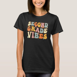 Camiseta Back To School Second Grade Vibes Student Teacher