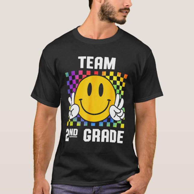 Camiseta Back To School Team 2nd Garde Smile Back To School (Frente)