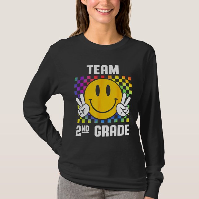 Camiseta Back To School Team 2nd Garde Smile Back To School (Frente)