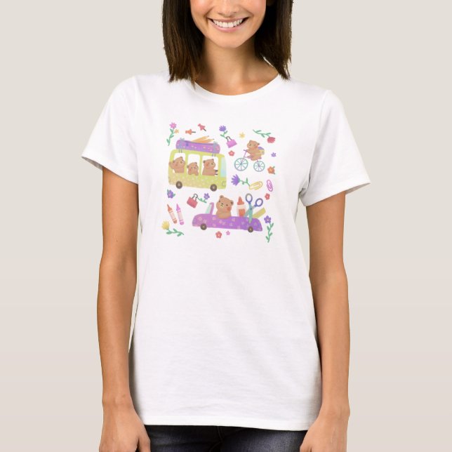 Camiseta Back to School: Teddy's Ready for School (Frente)