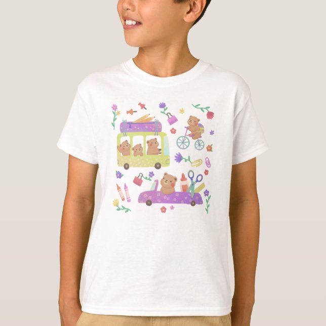 Camiseta Back to School: Teddy's Ready for School (Frente)