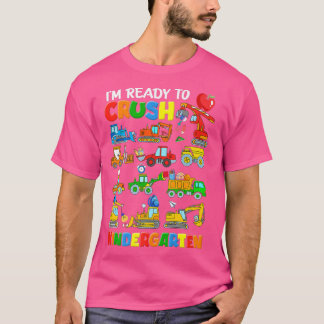 Camiseta Back To School Truck Construction Crush Kindergart