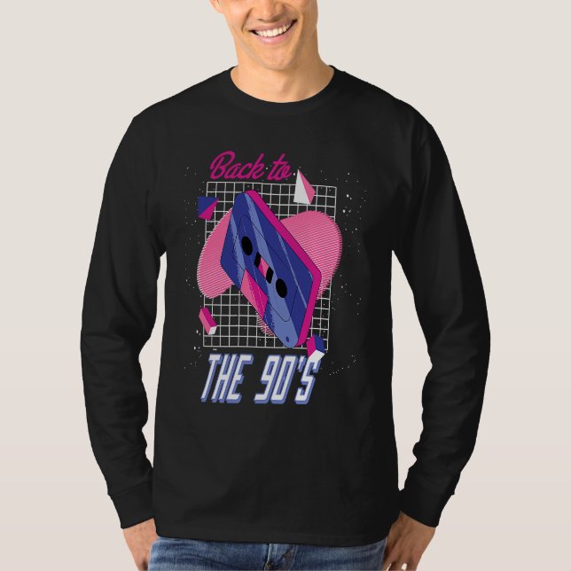 Camiseta Back To The 90's  Cool Retro Vintage (Frente)