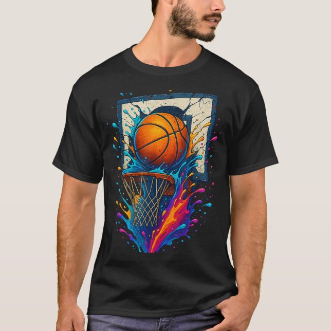 Camiseta Backboar de Slam Dunk Splash Hoop de Basquete Colo (Frente)