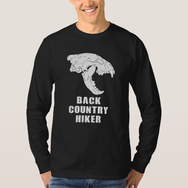 Camiseta Backcountry Hiker Glacier National Park Wolverine  (Frente)