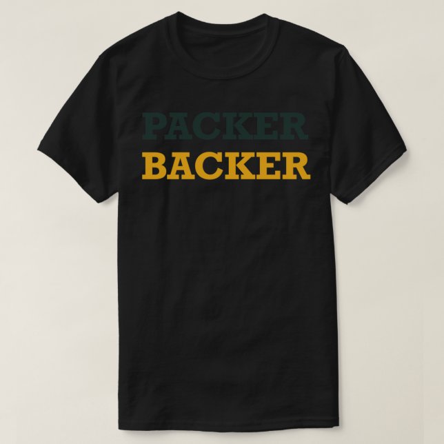 Camiseta Backer do Empacotador - Mostre o Orgulho dos Pacot (Frente do Design)