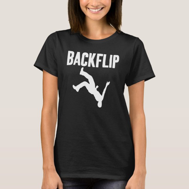 Camiseta Backflip Traceur Mencionado Unisex Roupa (Frente)