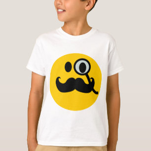 Camiseta Backgrnd customizável do Monocle & do bigode)