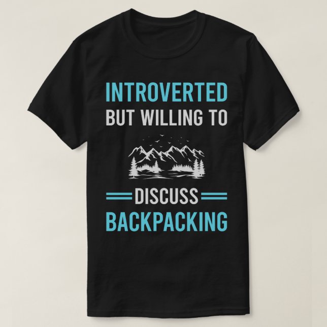 Camiseta Backpack de Backpack de Backpack Apresentado (Frente do Design)