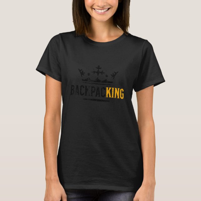 Camiseta Backpack do BackpacKing da Imagem do Backpack T (Frente)