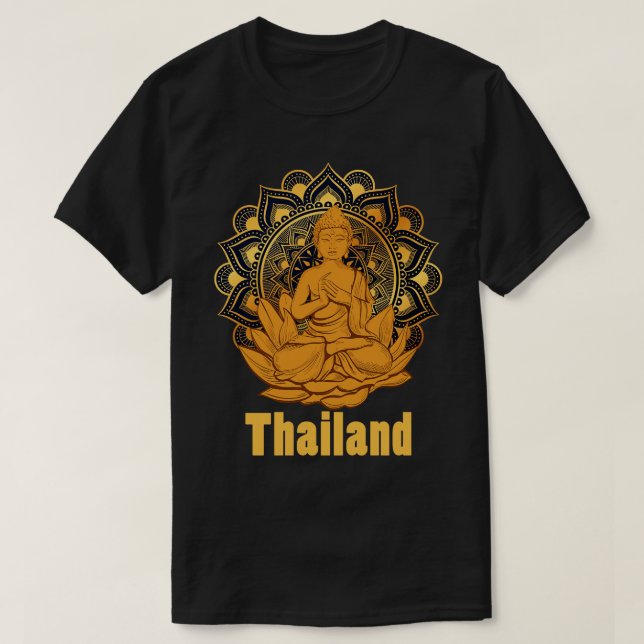 Camiseta Backpacker Gift Asia Lover Buddha Thailand (Frente do Design)