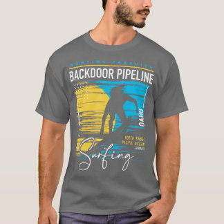 Camiseta Backpeline Retro Surfing Surf Hawaii Surf Oahu