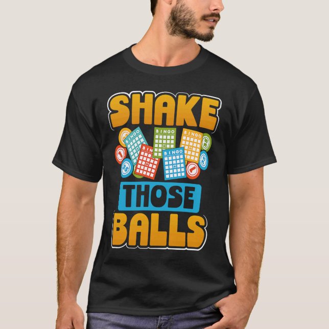Camiseta Backprint Agita O Bingo Das Bolas (Frente)