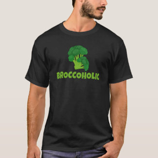 Camiseta Backprint Broccholic Vegetarian Vegetarian and Hea