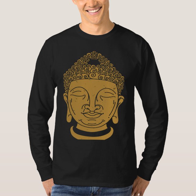Camiseta Backprint Buddha Head Kara and Zen (Frente)