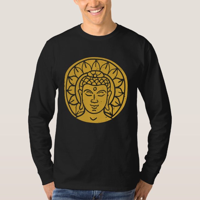 Camiseta Backprint Buddha Head Spiritual Chi (Frente)