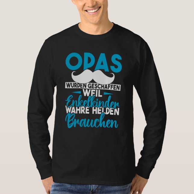 Camiseta Backprint Grandpas were created because grandchild (Frente)
