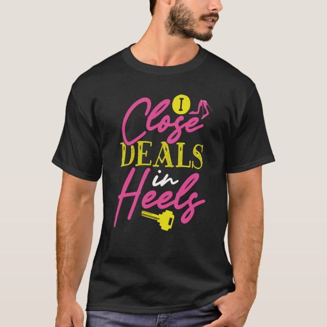 Camiseta Backprint I Fecha Negociações no Realetor de Heels (Frente)