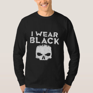 Camiseta Backprint I wear black until there is something da
