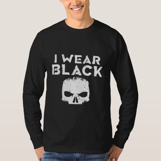 Camiseta Backprint I wear black until there is something da (Frente)