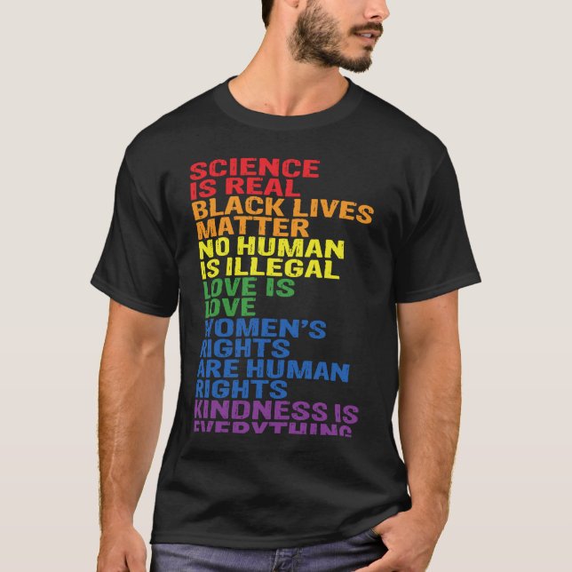 Camiseta Backprint Kindness is everything LGBTQ+ Pride (Frente)