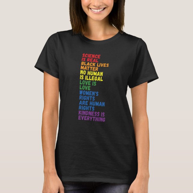 Camiseta Backprint Kindness is everything LGBTQ+ Pride  3 (Frente)