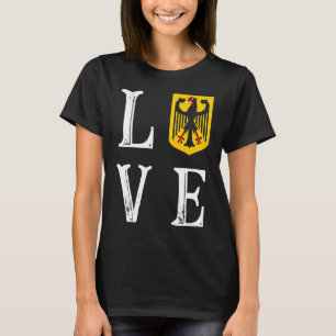 Camiseta Backprint Love Alemanha pátria e República Federal