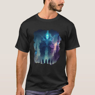 Camiseta Backprint Mystical alien planet futuristic journey