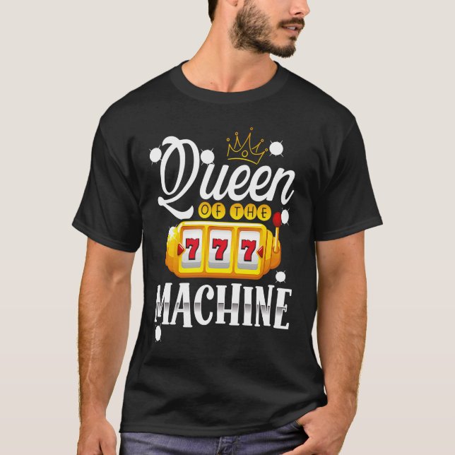 Camiseta Backprint Queen Of The Machine Slot Machine (Frente)