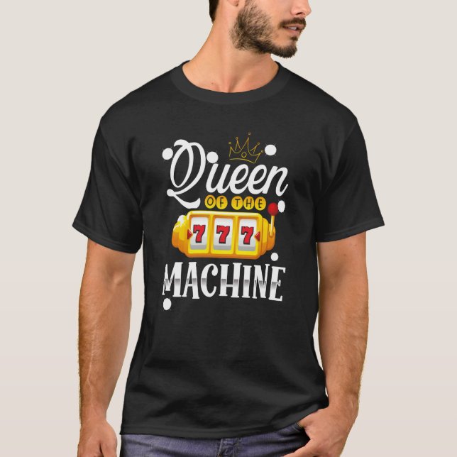 Camiseta Backprint Queen Of The Machine Slot Machine (Frente)