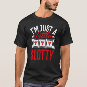 Camiseta Backprint Sou Apenas Uma Pequena Máquina De Slot