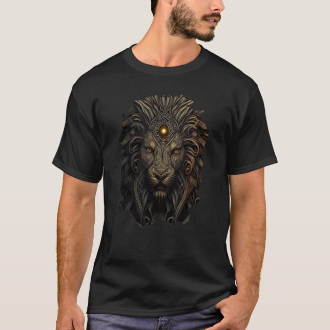 Camiseta Backprint The lion monarch of fantasy (Frente)