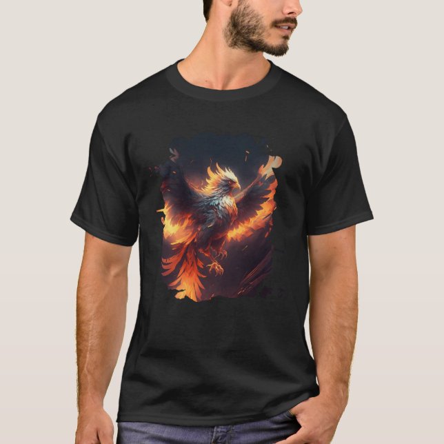 Camiseta Backprint The majestic rise of the epic phoenix  1 (Frente)