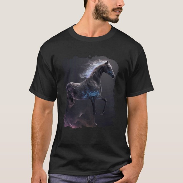 Camiseta Backprint The mystical rainbow horse an adventure  (Frente)