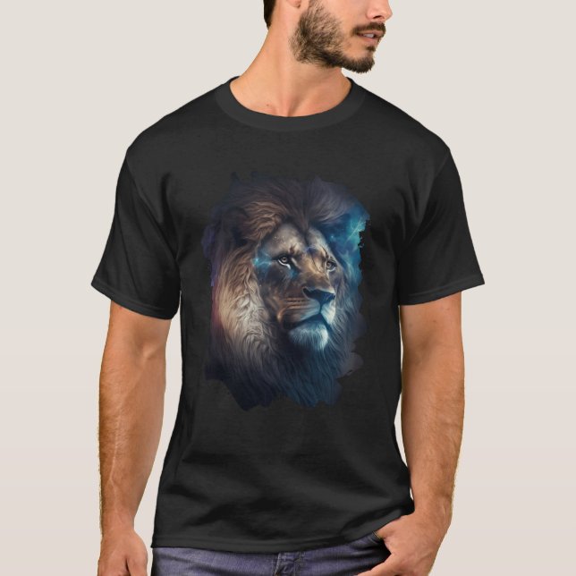 Camiseta Backprint The mystical strong king of wilderness a (Frente)