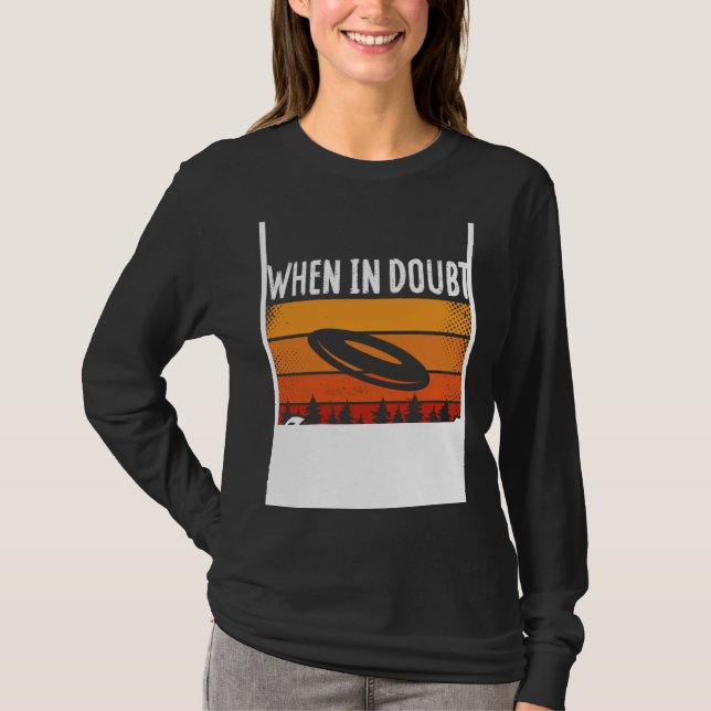 Camiseta Backprint When In Doubt Layout Ultimate Frisbee (Frente)