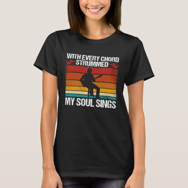 Camiseta Backprint With Every Chord Strummed  My Soul Sings (Frente)