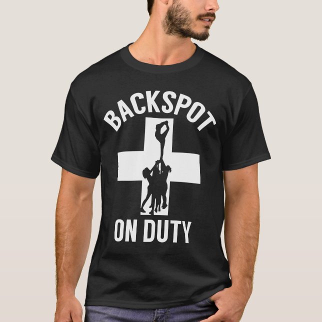 Camiseta Backspot On Duty Cheerhead Coach and Cheerlead (Frente)